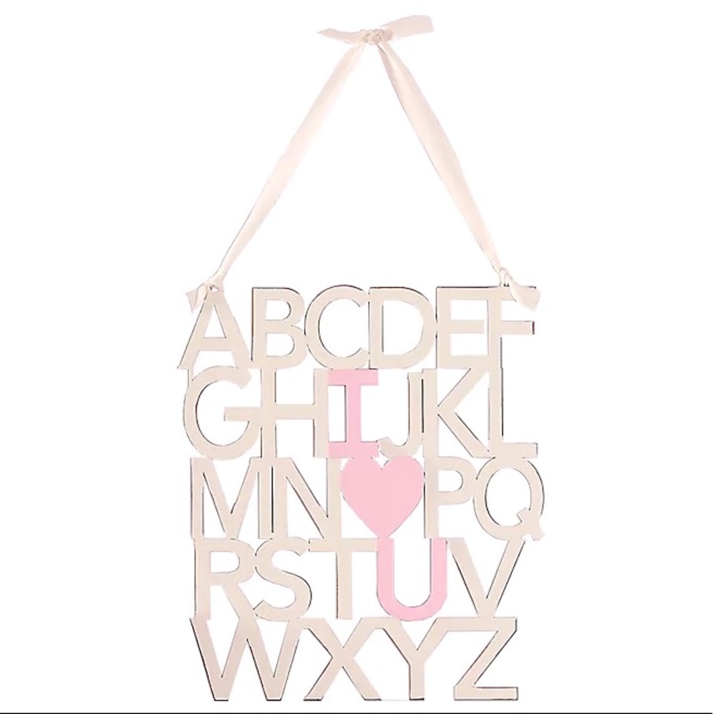 Mud Pie I Love You Sign in Pink